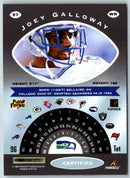 1997 Pinnacle Certified NFL Joey Galloway