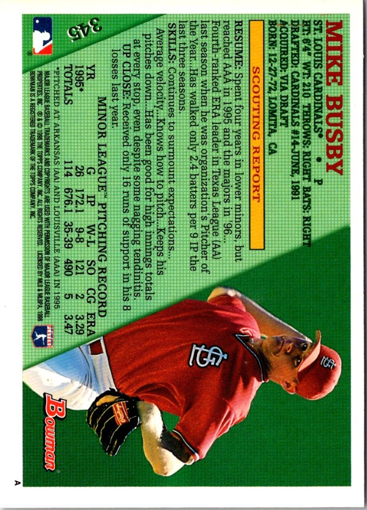 1996 Bowman Mike Busby