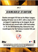 2018 Topps Fire Power Producers Giancarlo Stanton