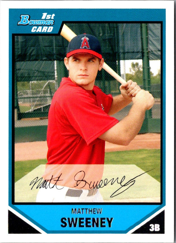 2007 Bowman Prospects Matthew Sweeney #BP11