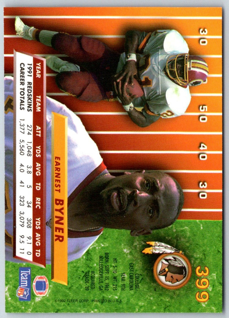 1993 Action Packed Monday Night Football Earnest Byner