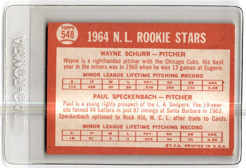 1964 Topps Dodgers 1970 Rookie Stars - Ray Lamb/Bob Stinson