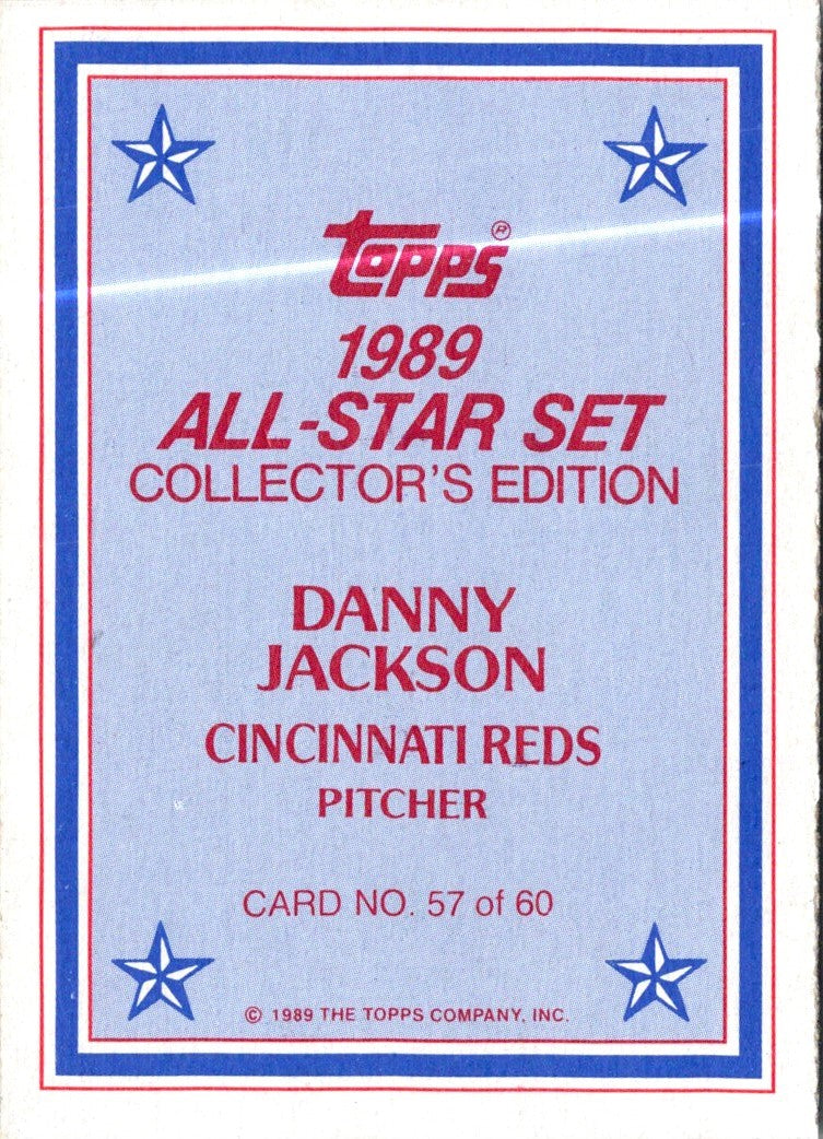 1989 Topps Glossy Send-Ins Danny Jackson