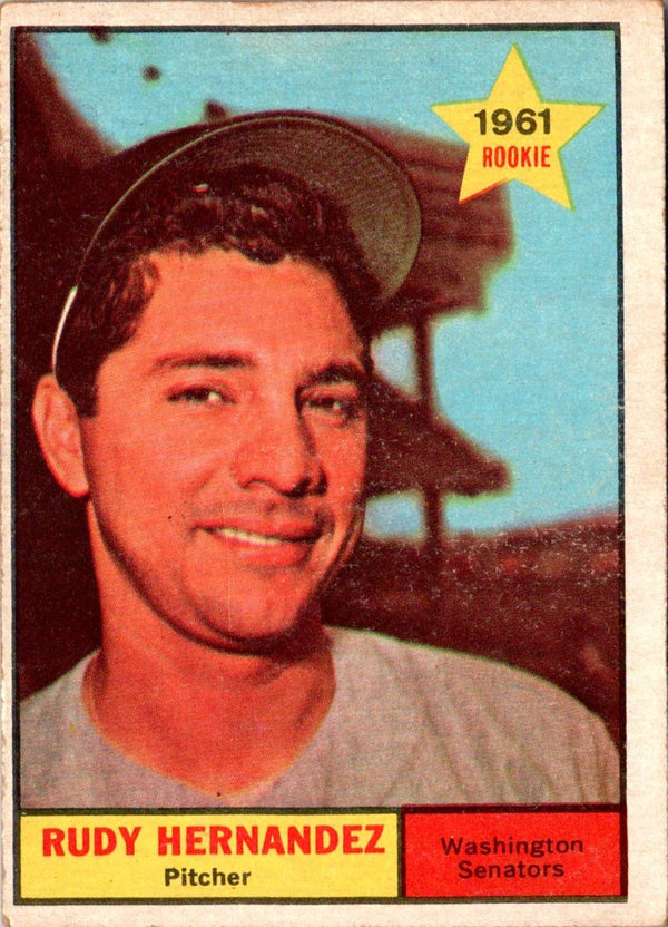1961 Topps Rudy Hernandez #229 Rookie VG-EX