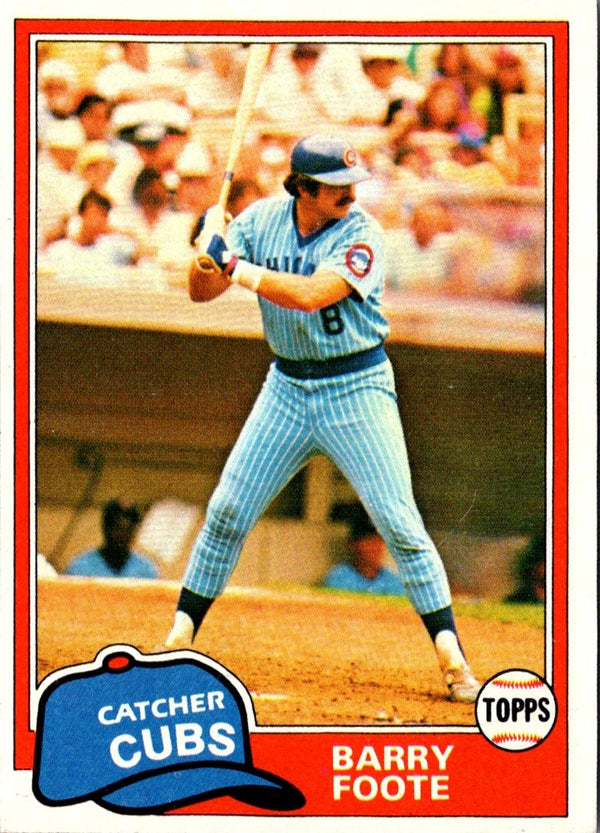1981 Topps Barry Foote #492