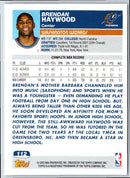2003 Topps Brendan Haywood