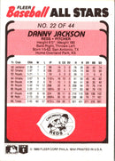 1989 Fleer Baseball All-Stars Danny Jackson