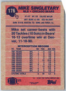 1991 Topps Football Mike Singletary