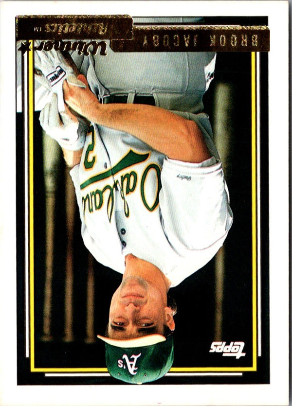 1992 Topps Brook Jacoby #606
