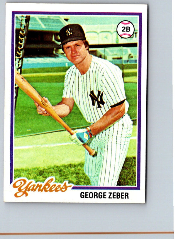 1978 Topps George Zeber #591 Rookie