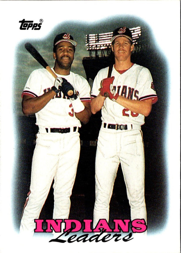 1988 Topps Indians Leaders - Joe Carter/Cory Snyder #789