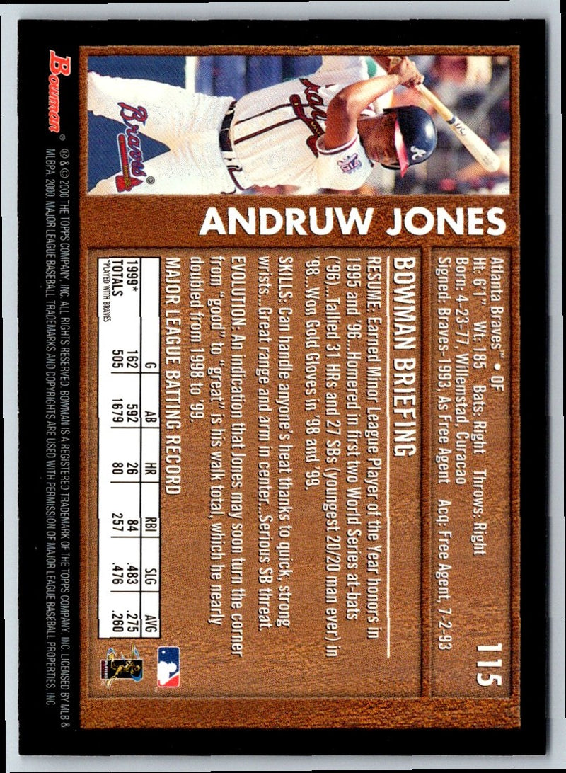 2000 Bowman Andruw Jones