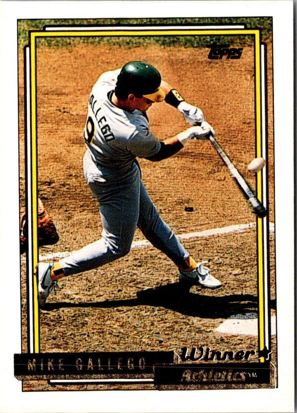 1992 Topps Gold Winners Mike Gallego #76
