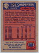 2011 Topps Football Rob Carpenter