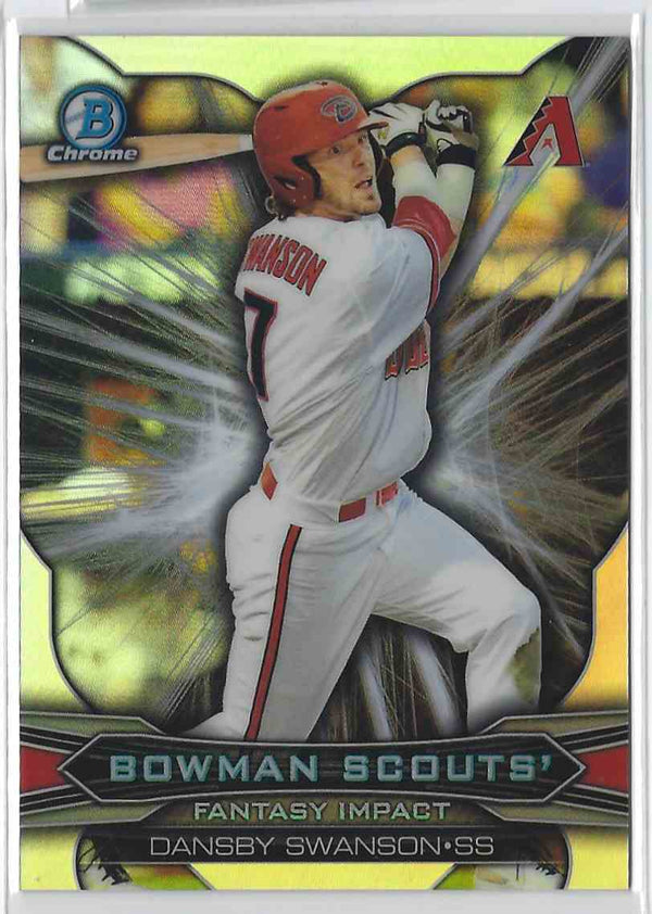 2015 Bowman Chrome Dansby Swanson Scouts Impact #BSI-DS Refractor