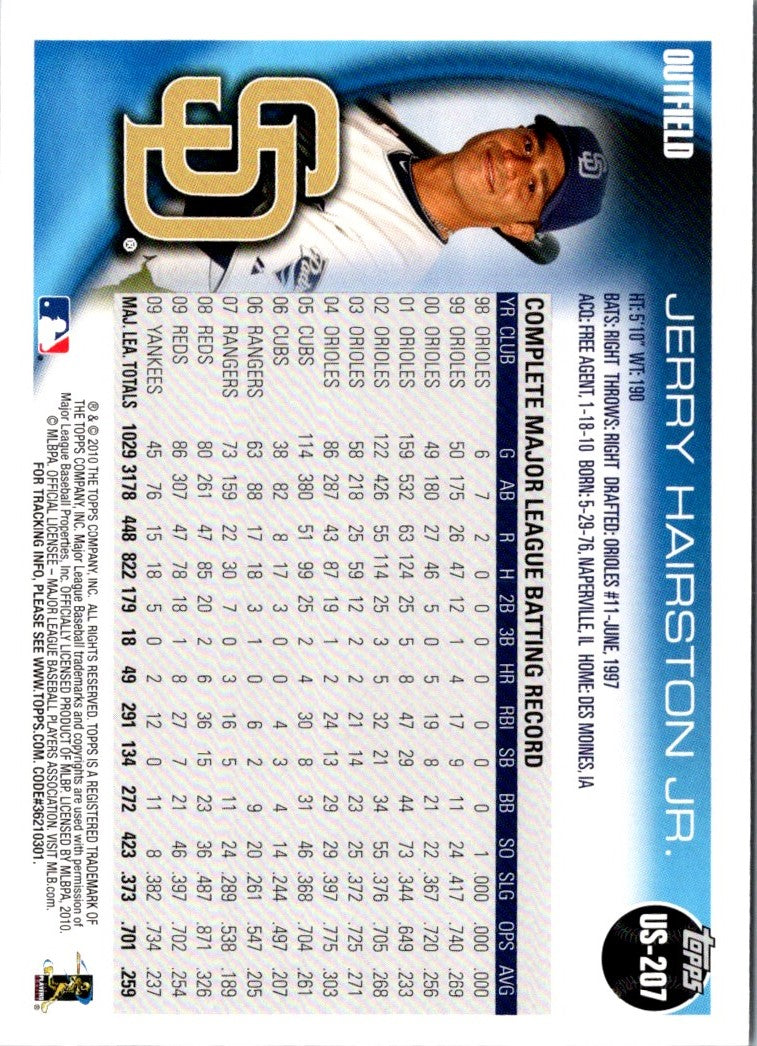 2010 Topps Update Jerry Hairston Jr.
