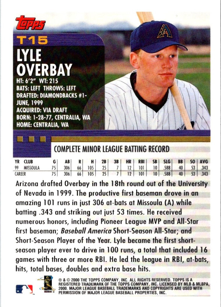 1999 Topps Lyle Overbay
