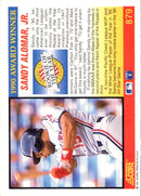1991 Score Sandy Alomar Jr.
