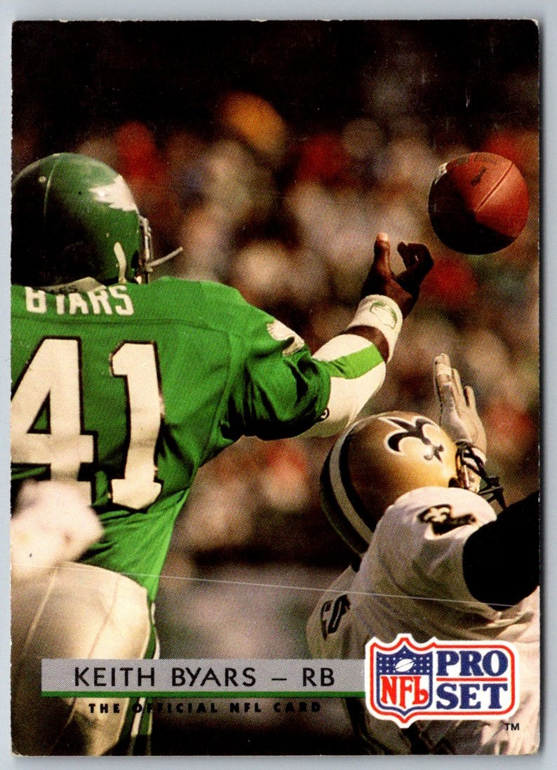 Keith Byars Football Cards