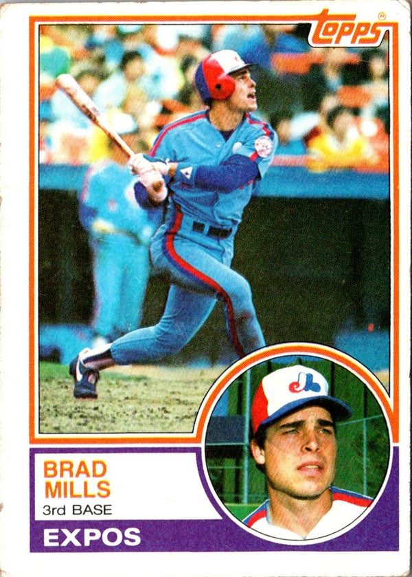 1983 Topps Brad Mills #744