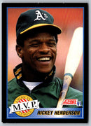 1991 Score Rickey Henderson