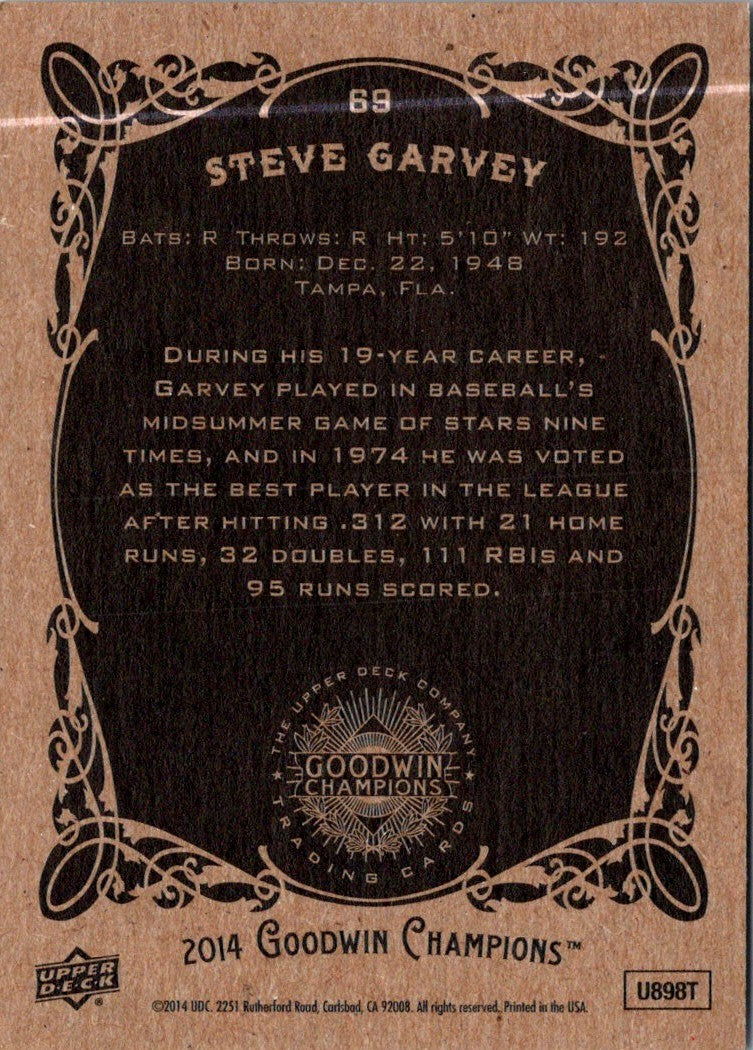 2014 Upper Deck Steve Garvey #