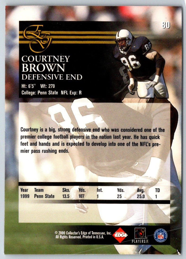 2000 Advance Auto Parts Cleveland Browns Courtney Brown