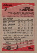 1989 Topps Tom Kurvers