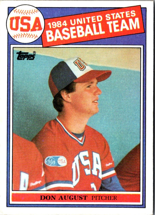 1985 Topps Don August #392 Rookie