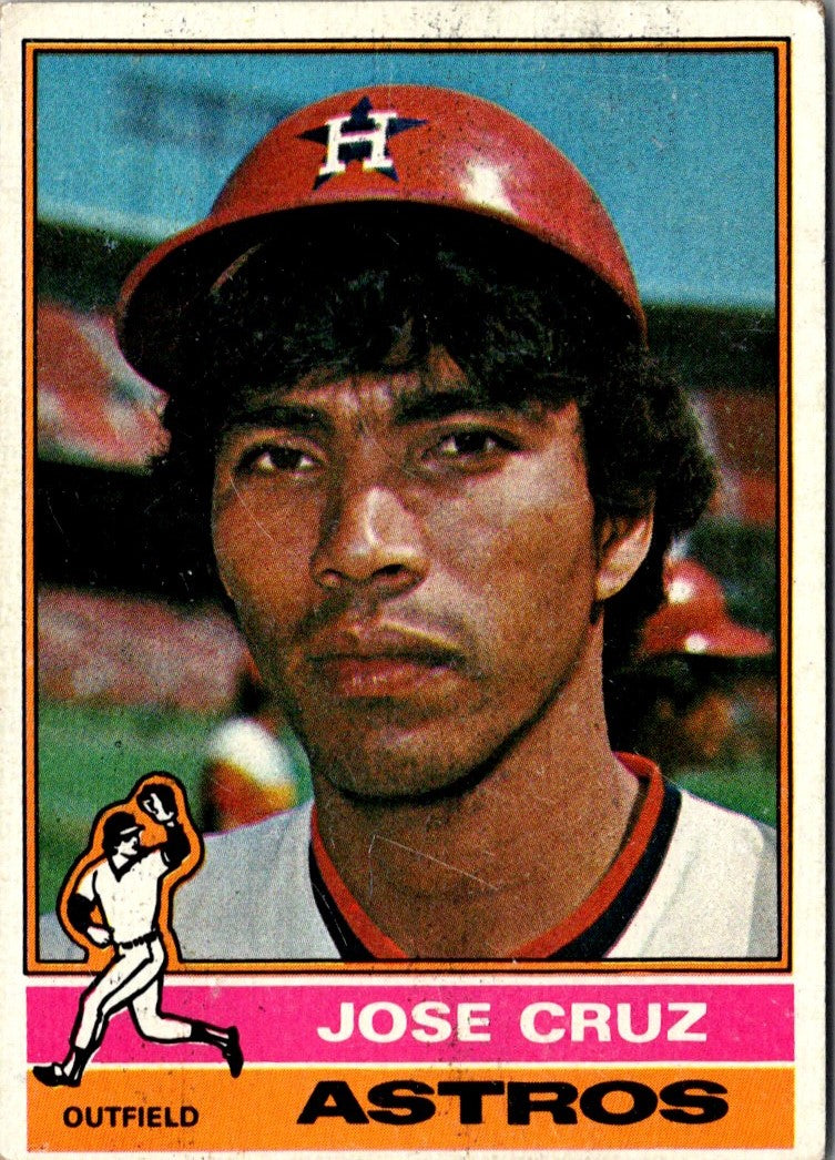 1976 Topps Jose Cruz
