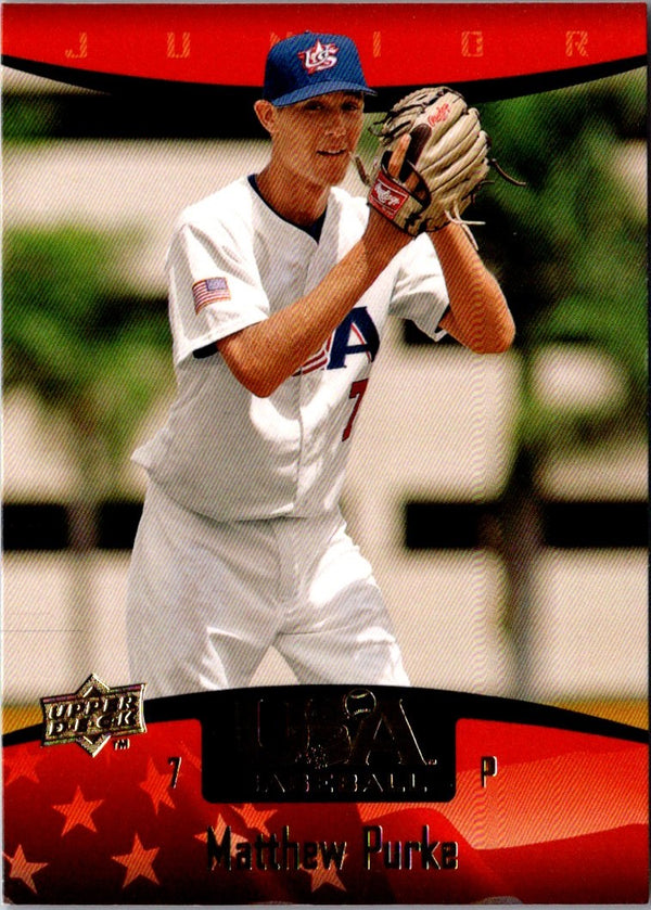 2008 Upper Deck USA Baseball Box Set Matthew Purke #45