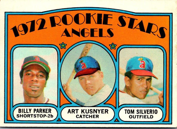 1972 Topps Angels Rookies - Billy Parker/Art Kusnyer/Tom Silverio #213 Rookie VG-EX