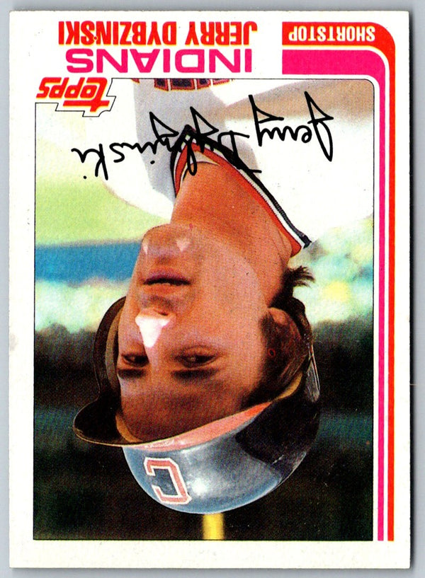 1980 Cleveland Indians Postcards Jerry Dybzinski #12