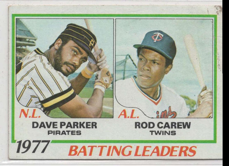 1974 Topps 1973 Batting Leaders - Rod Carew/Pete Rose