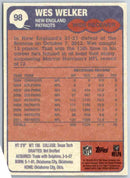 2011 Topps Football Wes Welker