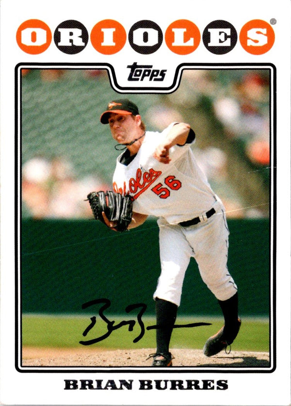 2008 Topps Brian Burres #608