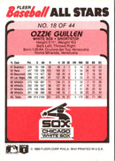 1989 Fleer Baseball All-Stars Ozzie Guillen