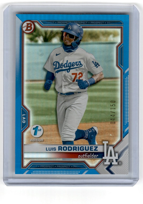 2021 Bowman Draft Blue Luis Rodriguez #BD-134 044/150