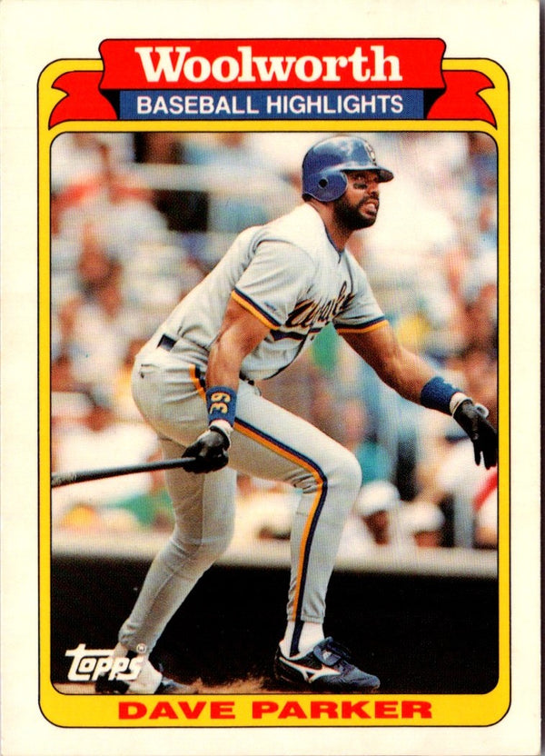 1991 Topps Woolworth Baseball Highlights Dave Parker #16