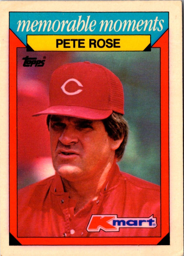 1988 Topps Kmart Memorable Moments Pete Rose #22