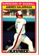 1989 Topps Kay-Bee Superstars of Baseball Andres Galarraga