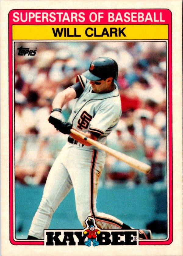 1989 Topps Kay-Bee Superstars of Baseball Will Clark #6
