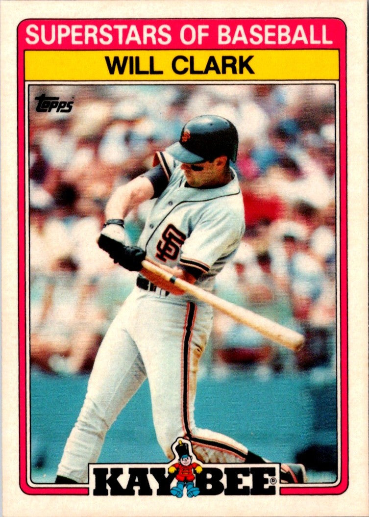 1989 Topps Kay-Bee Superstars of Baseball Will Clark