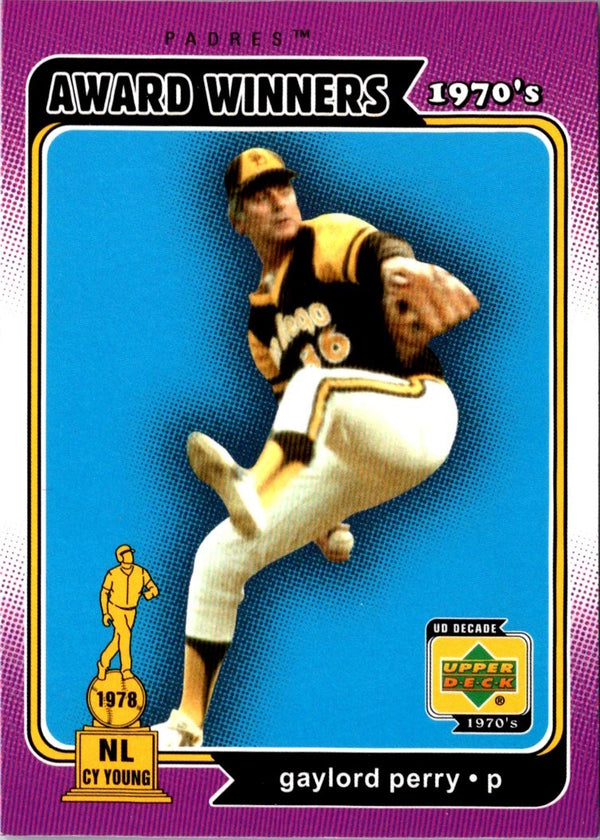 2001 Upper Deck Decade 1970's Gaylord Perry #165 EX
