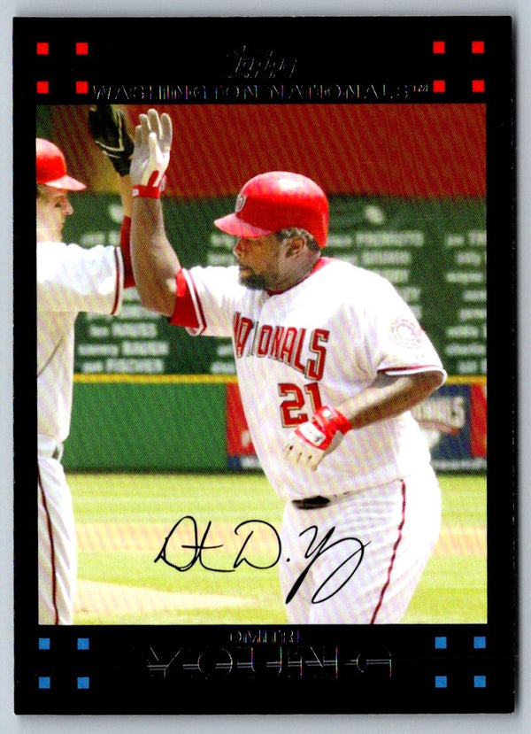 2007 Topps Updates & Highlights Dmitri Young #UH95
