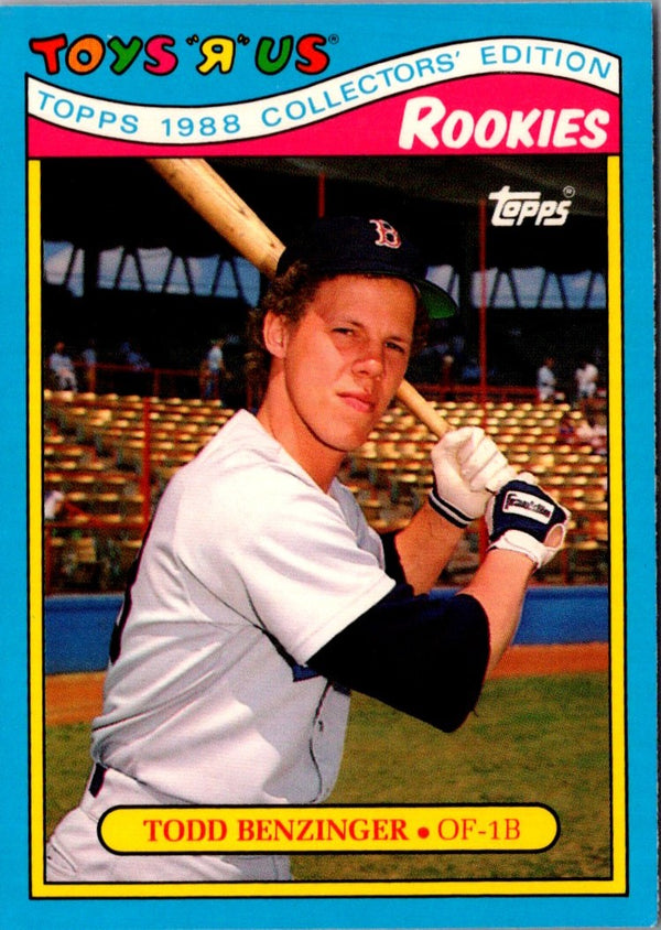 1988 Topps Toys'R'Us Rookies Todd Benzinger #1
