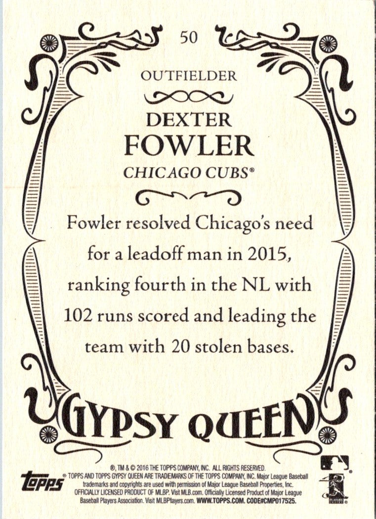 2016 Topps Gypsy Queen Dexter Fowler