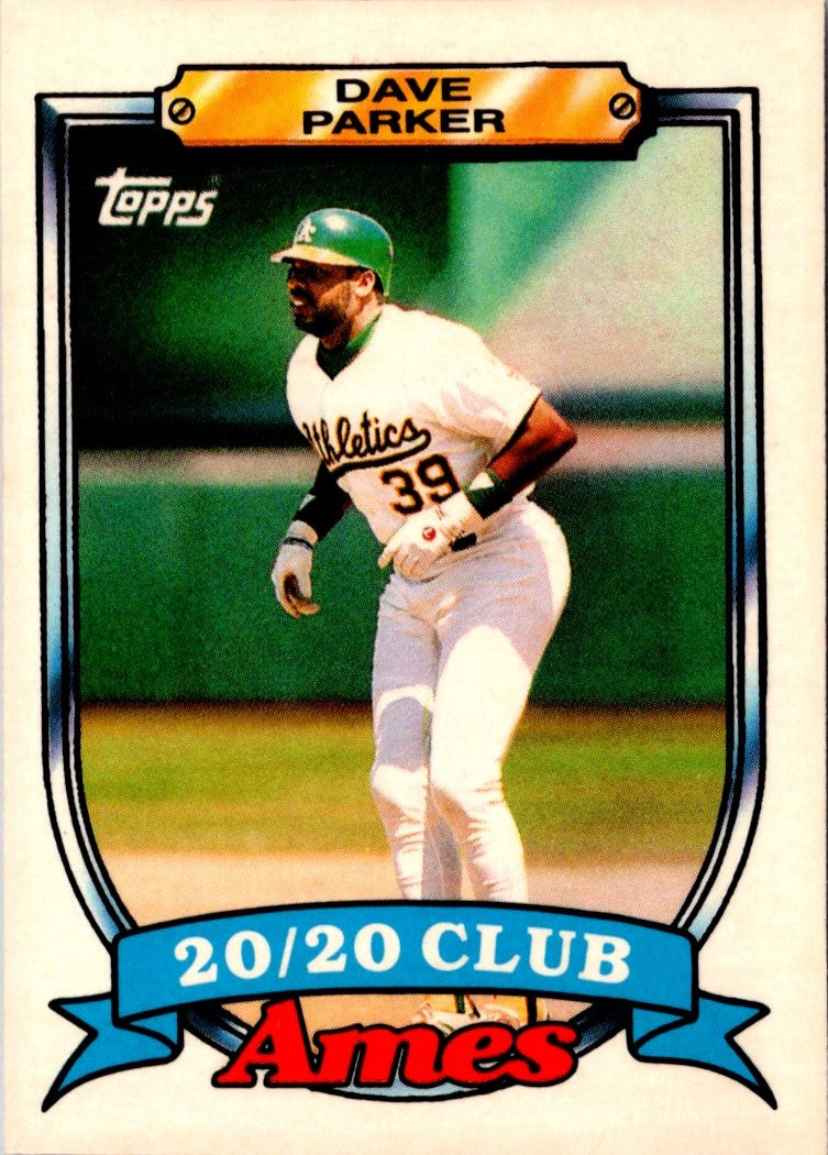 1989 Topps Ames 20/20 Club Dave Parker