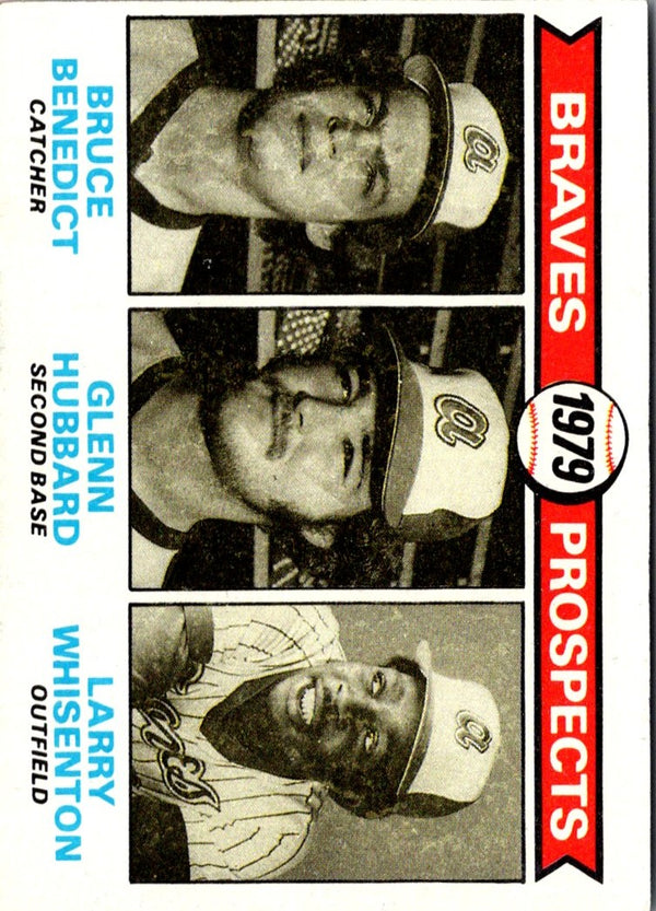 1979 Topps Braves Prospects - Bruce Benedict/Glenn Hubbard/Larry Whisenton #715 Rookie