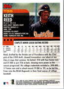 2000 Topps Chrome Traded & Rookies Keith Reed